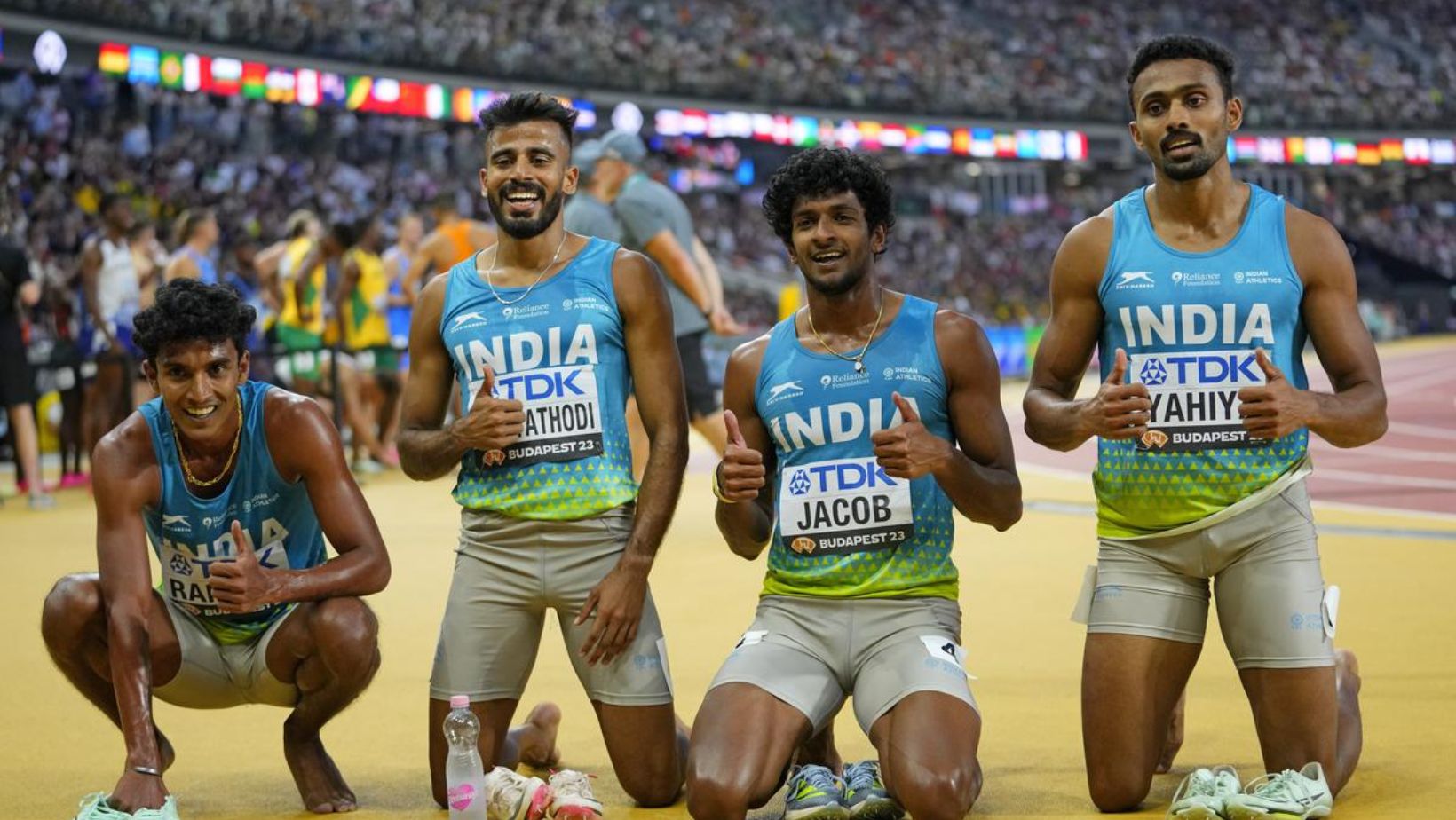 Indian men’s 4x400m relay team breaks Asian record