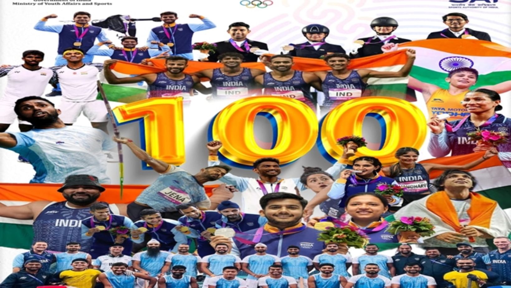 Asian Games 2023 Witness India’s Historic Achievement: 100 Medals List and Name