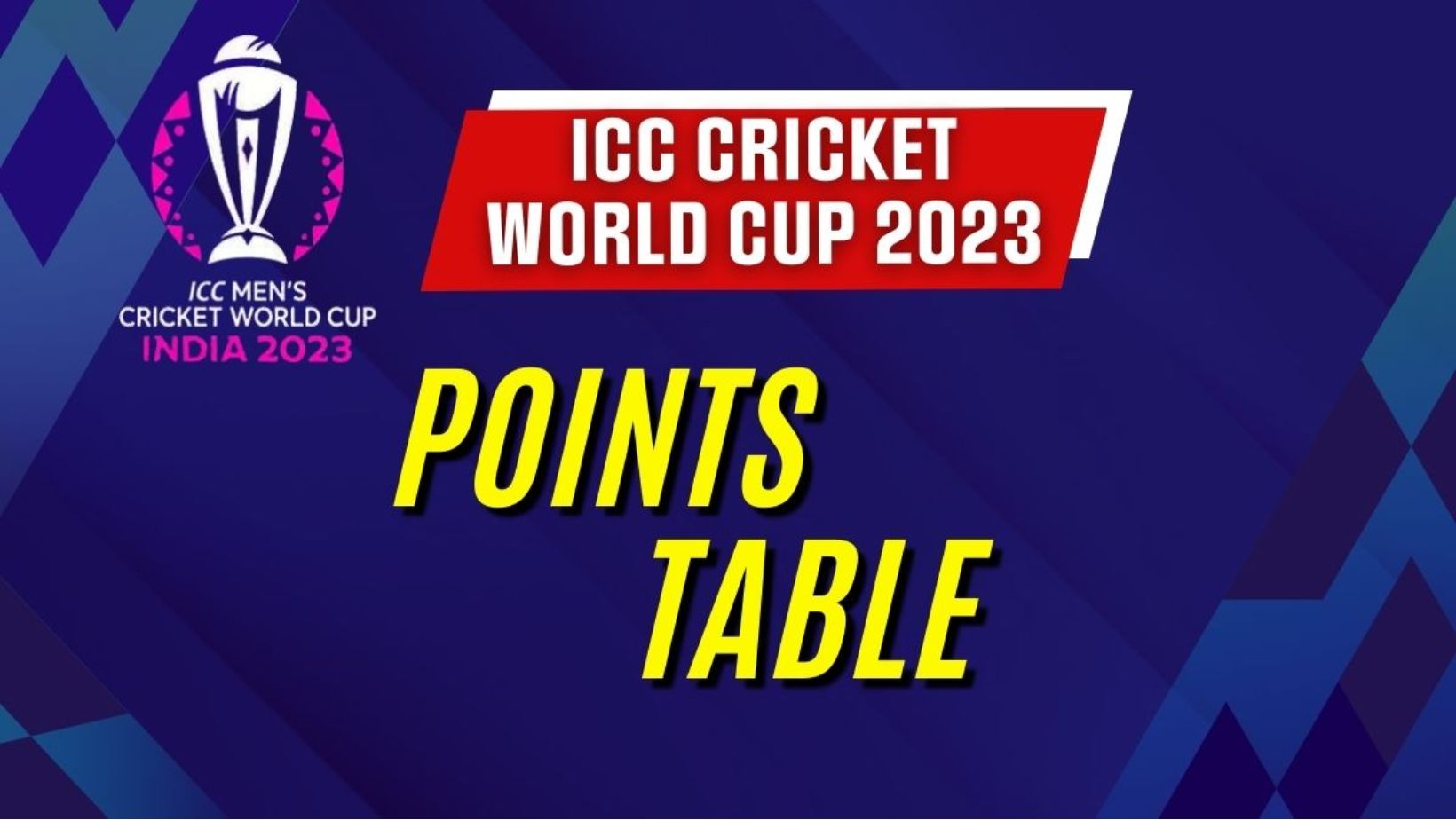 ICC World Cup 2023: Latest Points Table, Current ICC WC Standings, and Rankings (Updated)