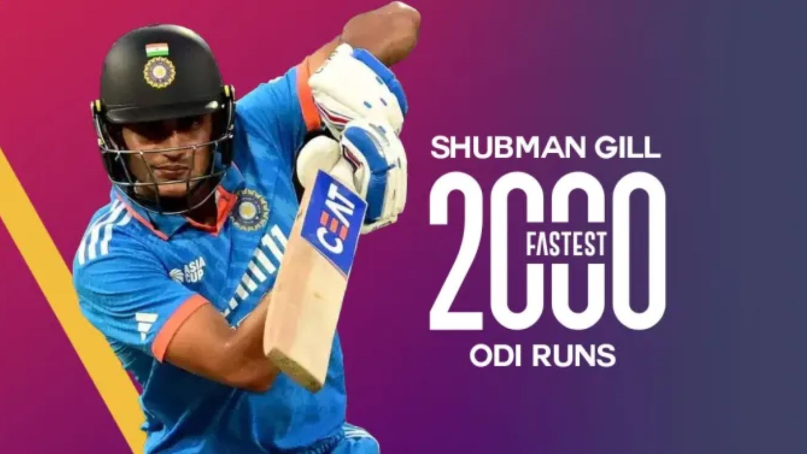 Shubman Gill: Fastest to 2000 ODI Runs in IND vs NZ World Cup Match