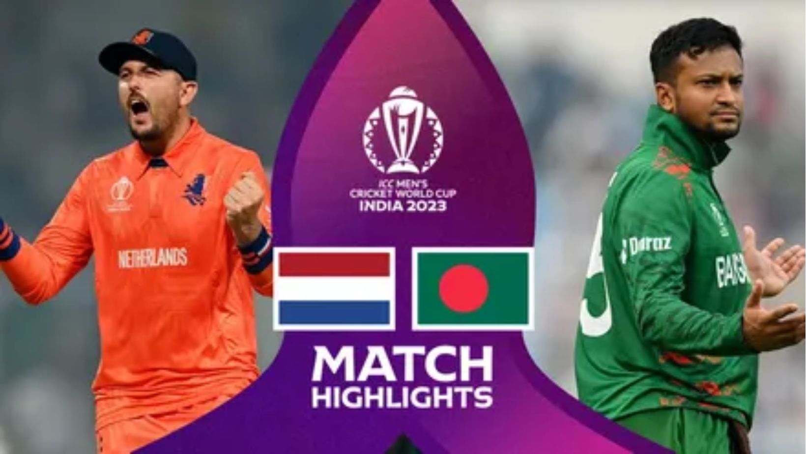 Netherlands vs Bangladesh Highlights: Netherlands beat Bangladesh by 87 runs