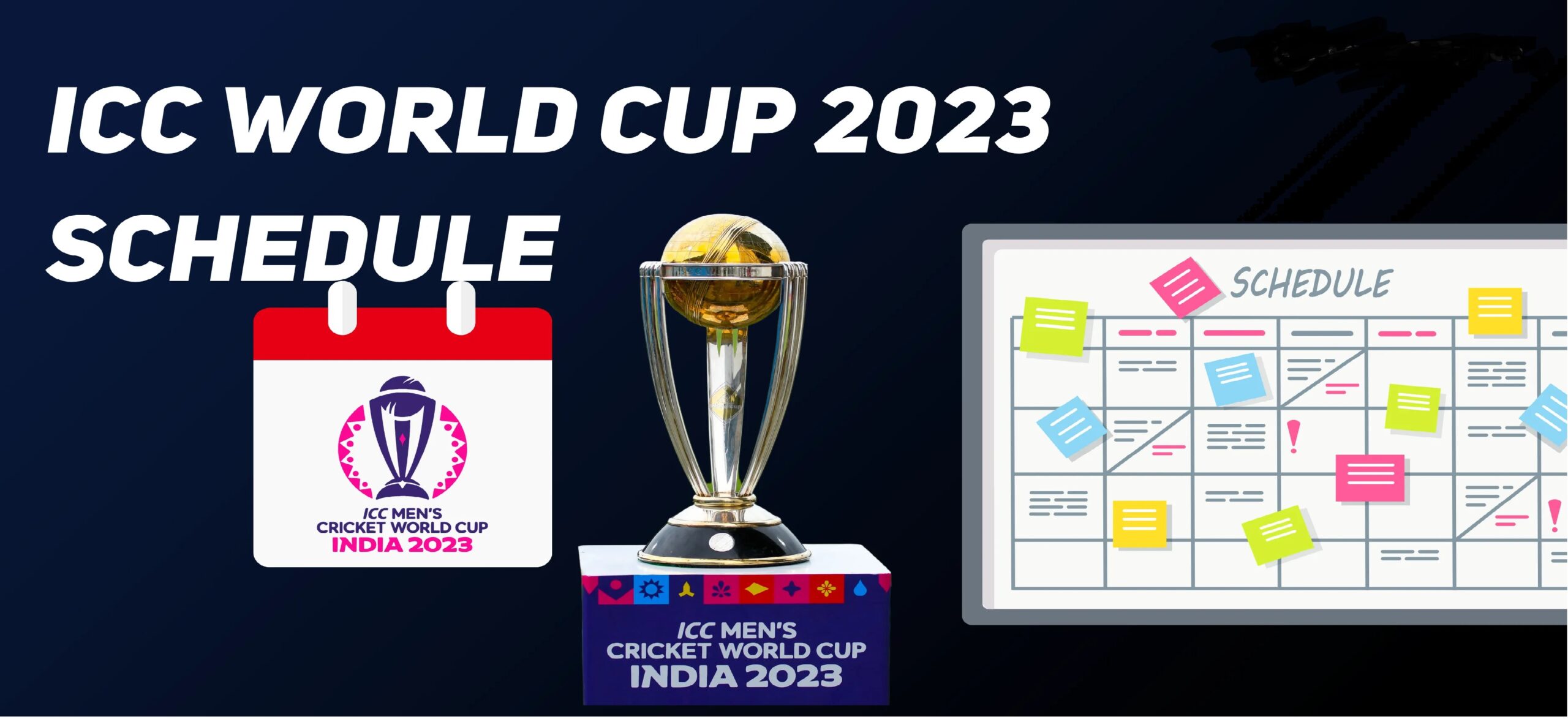 The schedule ICC Cricket World Cup 2023 : Full list of matches, venue, date, and match timing.