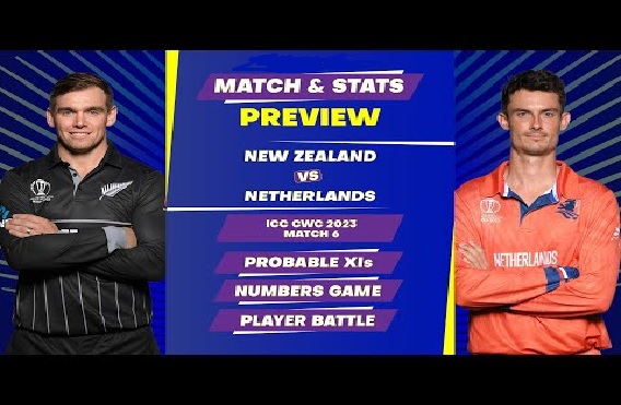 World Cup 2023: New Zealand vs Netherlands Match 6 – Probable XI, Live Scores, and Latest Updates